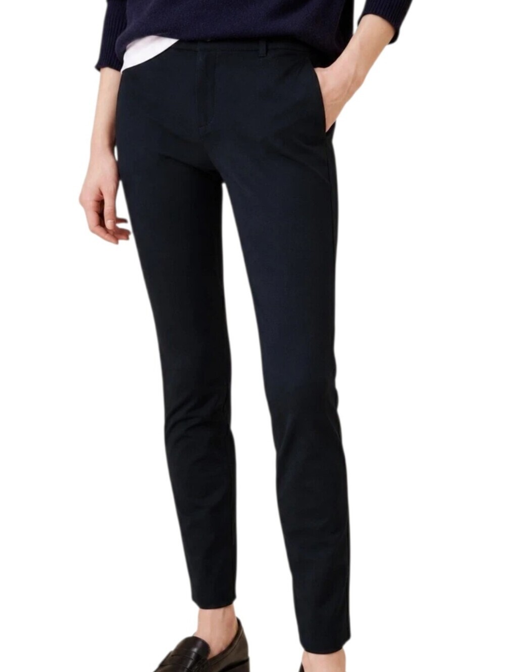Banana Republic Pants Women 12 Black High Waist Straight Leg
